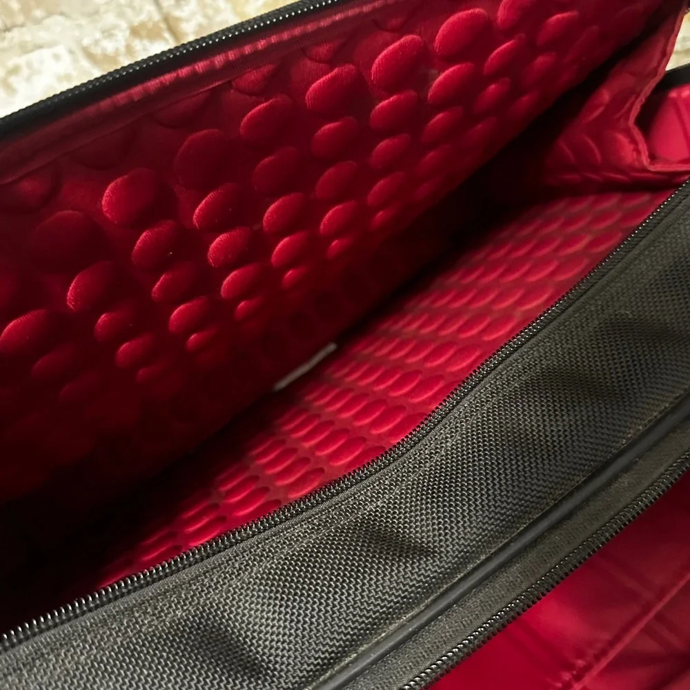 Tumi Rolling Briefcase Mens OS Black Good Ballistic Nylon Leather Travel Bag
